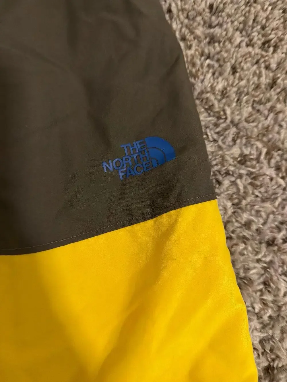 The North Face Boys Brown Yellow Swim Trunks Shorts XL